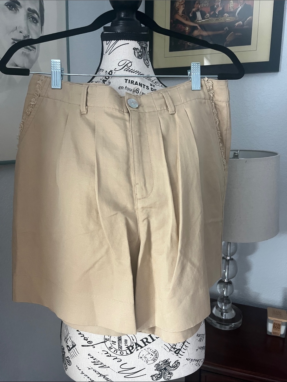 Tommy Bahama Beige Flat Front Men's Shorts